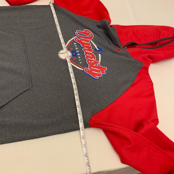 Dynasty Baseball Under Armor hoodie grey and red size XL/TG/EG - Picture 6 of 14
